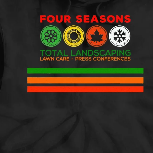 Four Season Total Landscaping Graphic Unisex S Tie Dye Hoodie