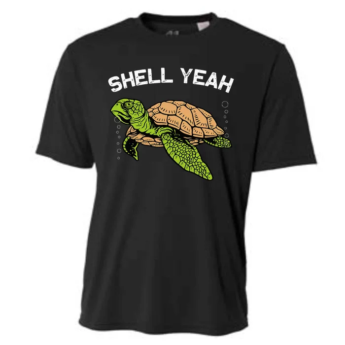 Funny Sea Turtle Art For Sea Turtle Animal Lover Cooling Performance Crew T-Shirt