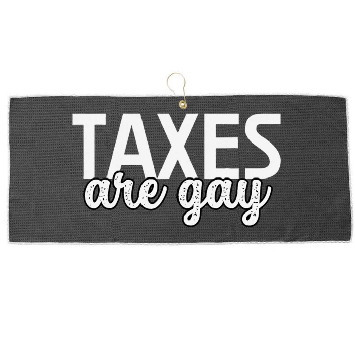 Funny Sarcastic Tax Quote Large Microfiber Waffle Golf Towel