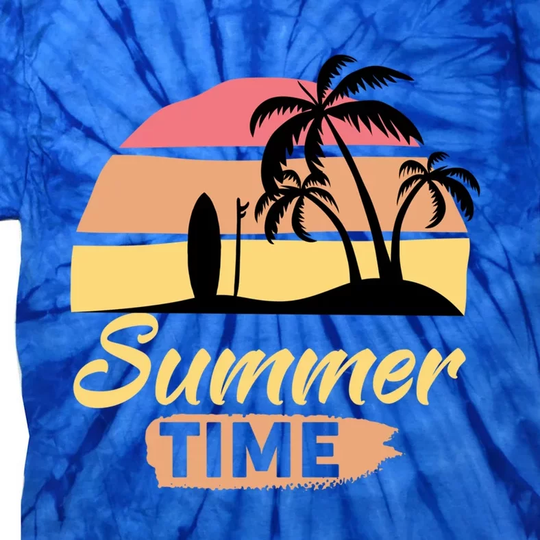 Fun Summer Time Happenings Sunshine Beaches Surfing Swimming Great Gift Tie-Dye T-Shirt