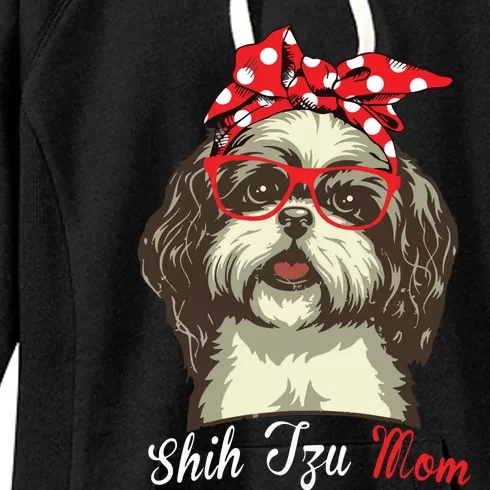 Funny Shih Tzu Mom For Shih Tzu Dog Lovers Premium Women's Fleece Hoodie