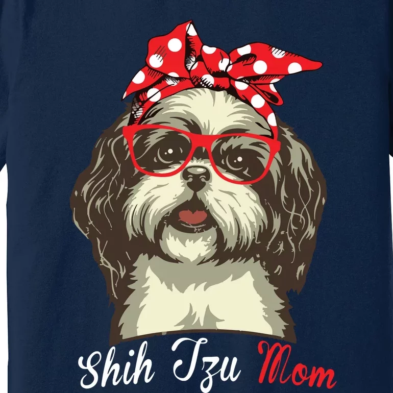 Funny Shih Tzu Mom For Shih Tzu Dog Lovers Premium Premium T-Shirt