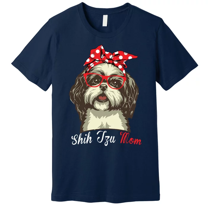 Funny Shih Tzu Mom For Shih Tzu Dog Lovers Premium Premium T-Shirt