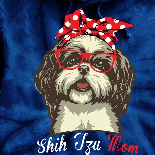 Funny Shih Tzu Mom For Shih Tzu Dog Lovers Premium Tie Dye Hoodie