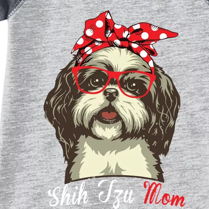 Funny Shih Tzu Mom For Shih Tzu Dog Lovers Premium Infant Baby Jersey Bodysuit