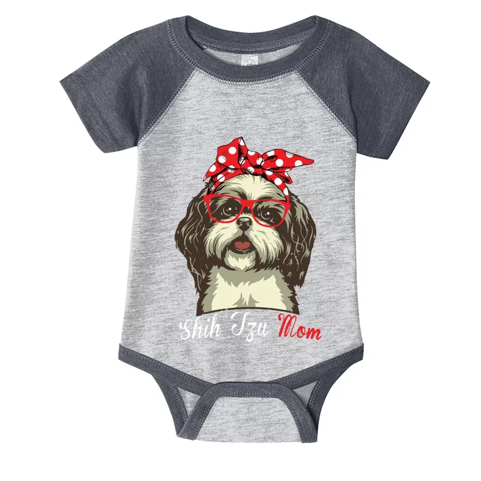 Funny Shih Tzu Mom For Shih Tzu Dog Lovers Premium Infant Baby Jersey Bodysuit