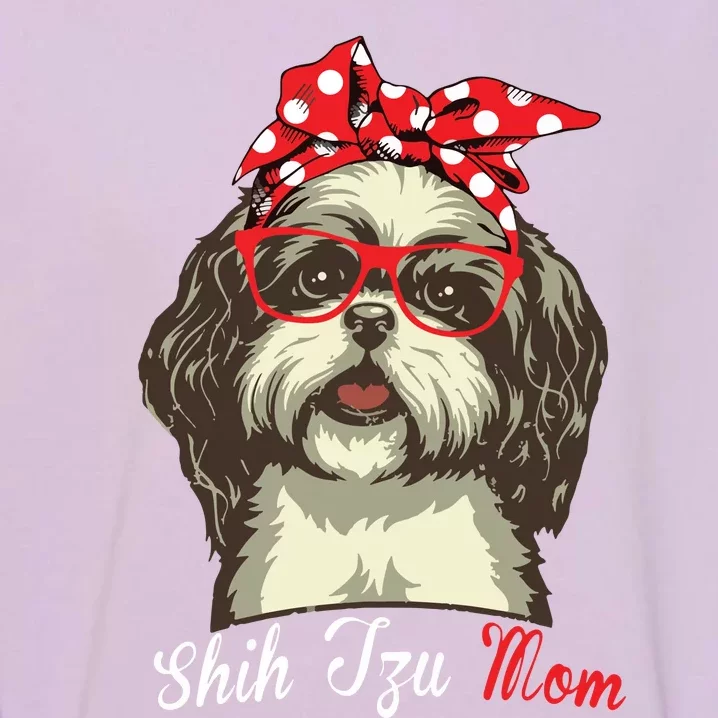 Funny Shih Tzu Mom For Shih Tzu Dog Lovers Premium Garment-Dyed Sweatshirt