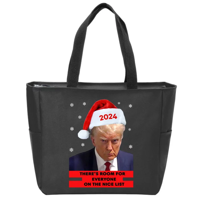 Funny Santa Trump ThereS Room For Everyone On The Nice List Zip Tote Bag