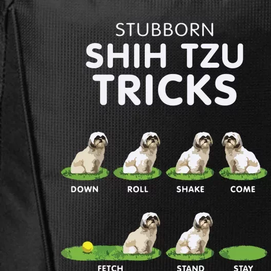 Funny Shih Tzu Trick For Men Women Kids Dog Lover City Backpack