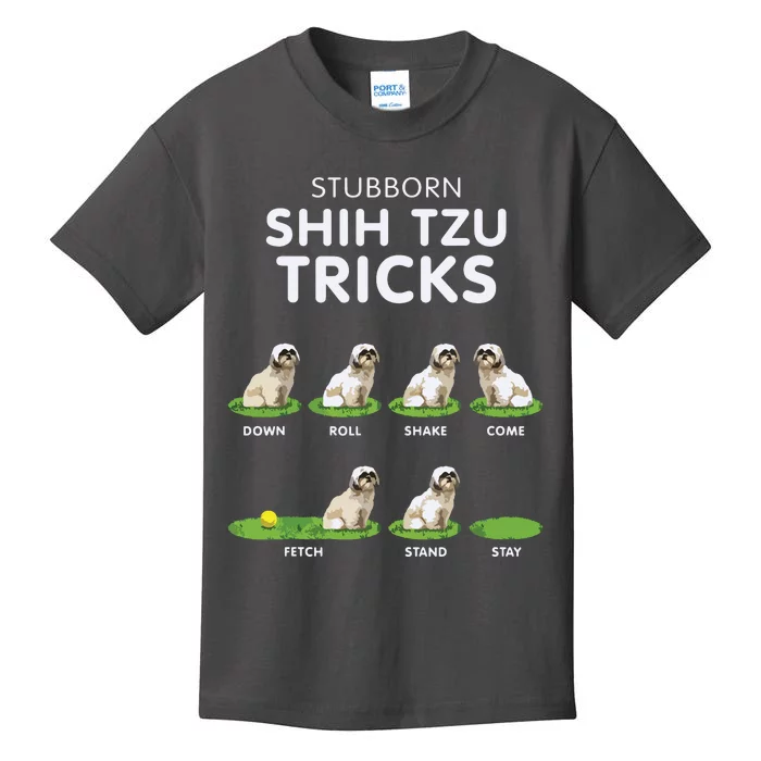 Funny Shih Tzu Trick For Men Women Kids Dog Lover Kids T-Shirt