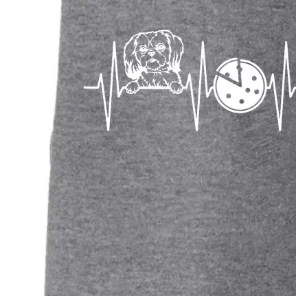 Funny Shih Tzu Pizza Dog EKG Shih Tzu Lover Doggie 3-End Fleece Hoodie