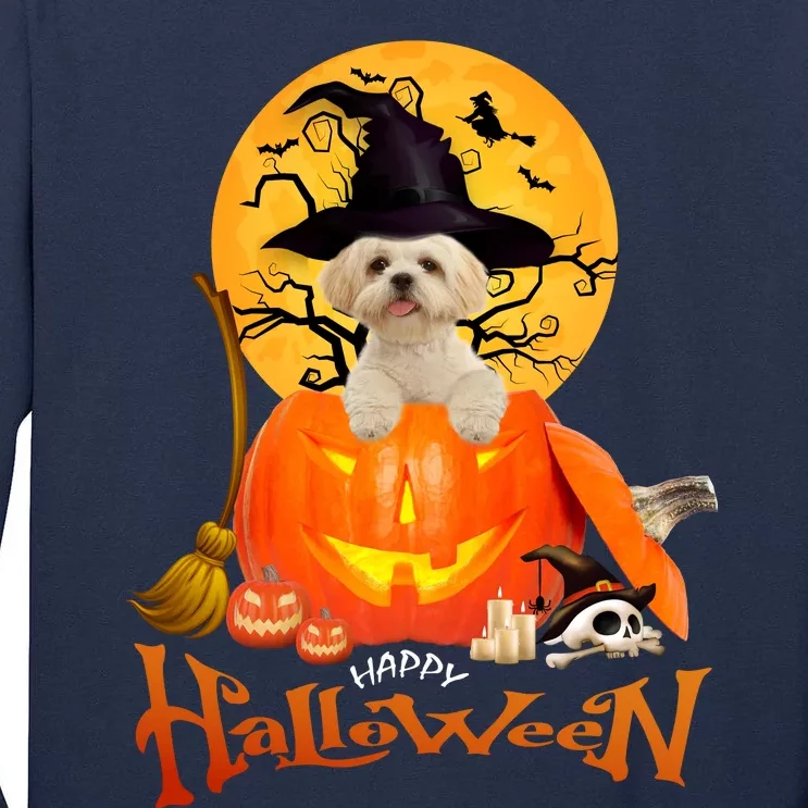 Funny Shih Tzu Spooky Halloween Tall Long Sleeve T-Shirt