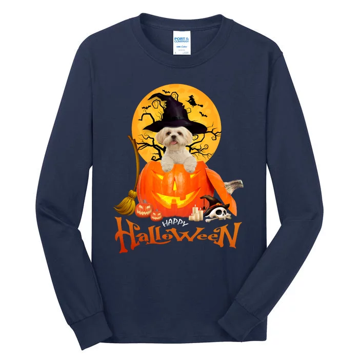 Funny Shih Tzu Spooky Halloween Tall Long Sleeve T-Shirt