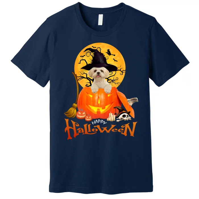 Funny Shih Tzu Spooky Halloween Premium T-Shirt