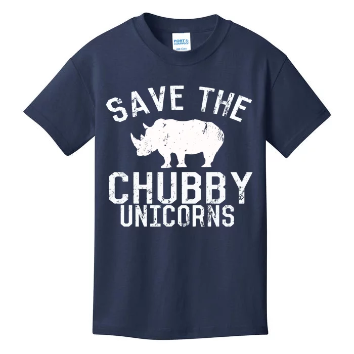 Funny Save the Chubby Unicorns Fat Rhino Hoodie Kids T-Shirt