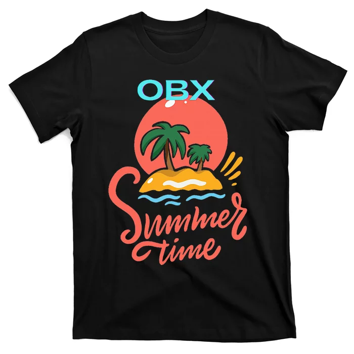 Fun Summer Time Beach Ocean Breeze Sand Palm Trees Sun T-Shirt