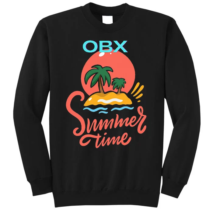 Fun Summer Time Beach Ocean Breeze Sand Palm Trees Sun Tall Sweatshirt