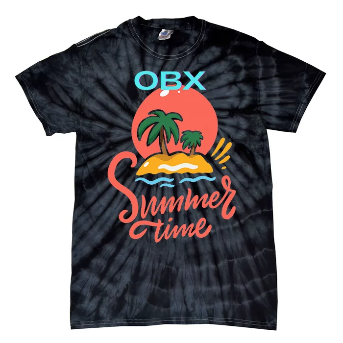 Fun Summer Time Beach Ocean Breeze Sand Palm Trees Sun Tie-Dye T-Shirt