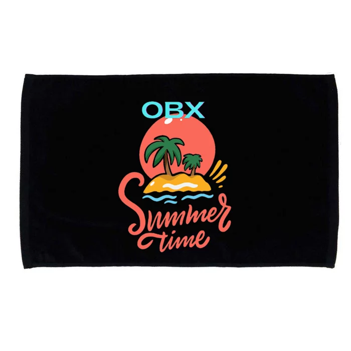 Fun Summer Time Beach Ocean Breeze Sand Palm Trees Sun Microfiber Hand Towel