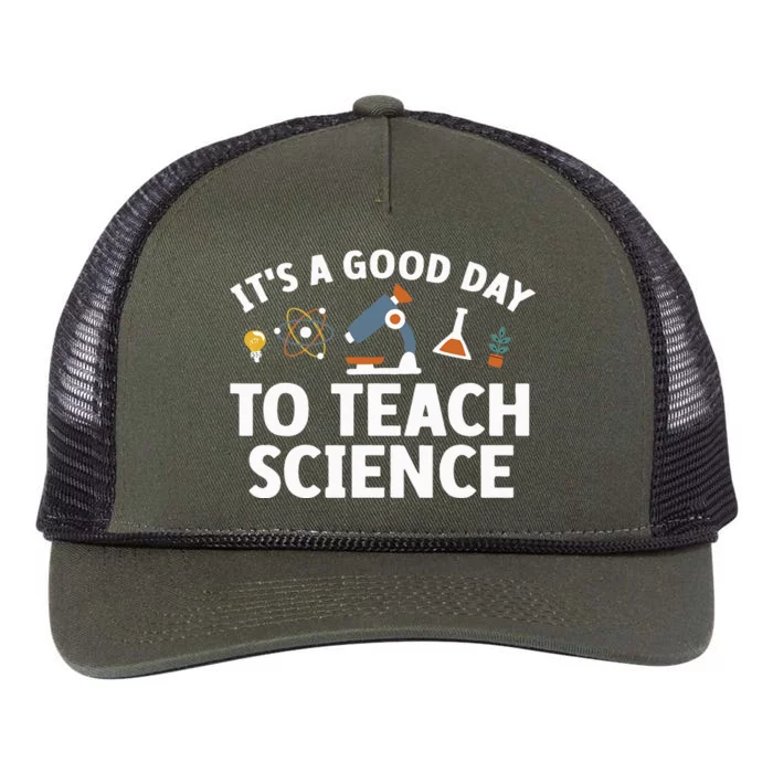 Funny Science Teacher Art For Nerd Physics Teacher Retro Rope Trucker Hat Cap