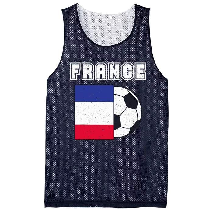 France Soccer Team Flag Mesh Reversible Basketball Jersey Tank