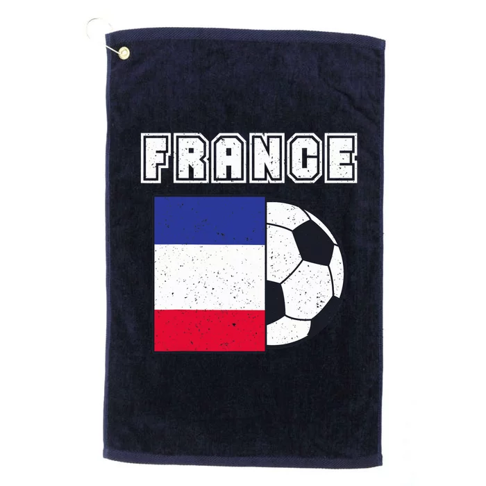 France Soccer Team Flag Platinum Collection Golf Towel