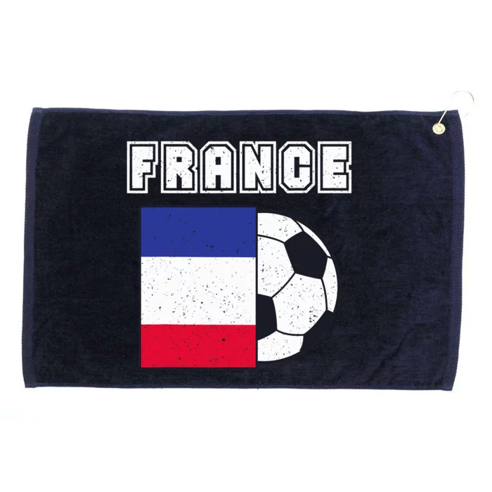 France Soccer Team Flag Grommeted Golf Towel