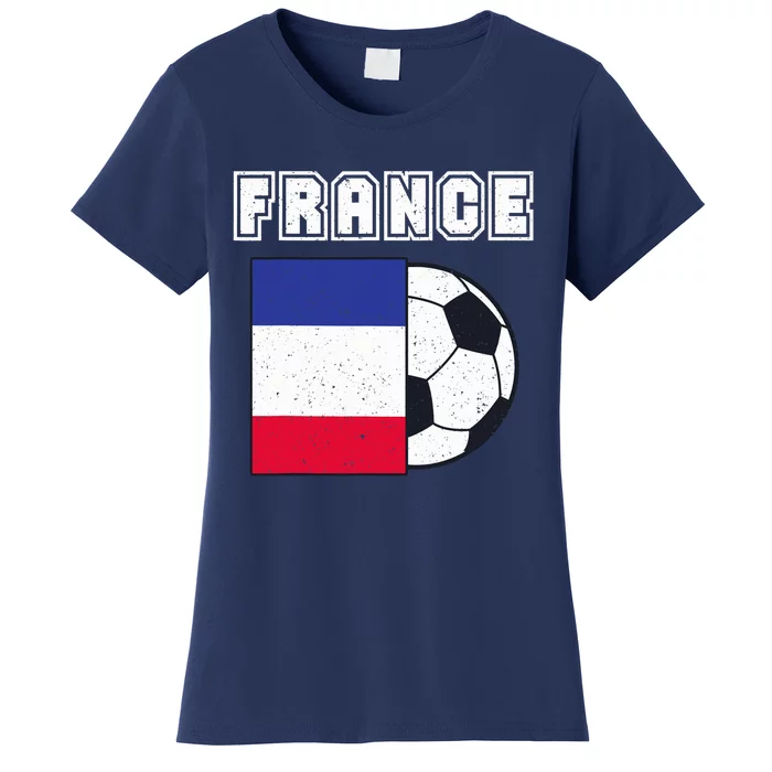 France Soccer Team Flag Women's T-Shirt