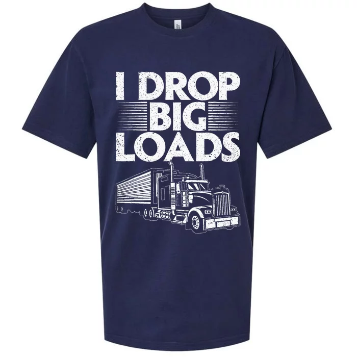 Funny Semi Truck Driver Humor Sueded Cloud Jersey T-Shirt