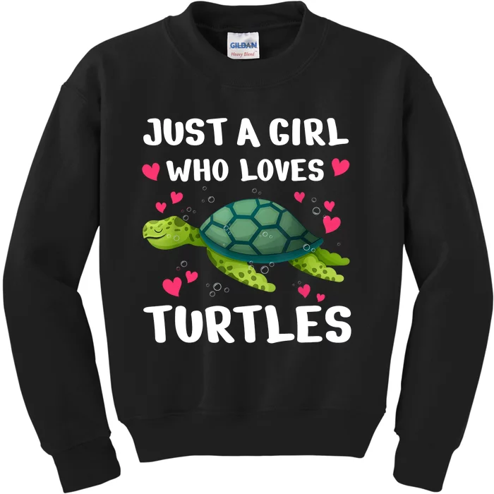 Funny Sea Turtle For Women Girl Turtle Lover Ocean Turtles Kids Sweatshirt