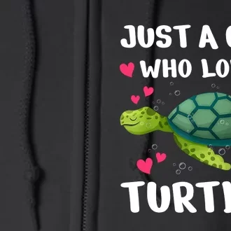 Funny Sea Turtle For Women Girl Turtle Lover Ocean Turtles Full Zip Hoodie