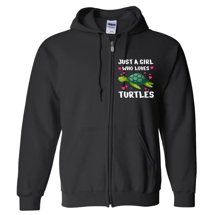 Funny Sea Turtle For Women Girl Turtle Lover Ocean Turtles Full Zip Hoodie