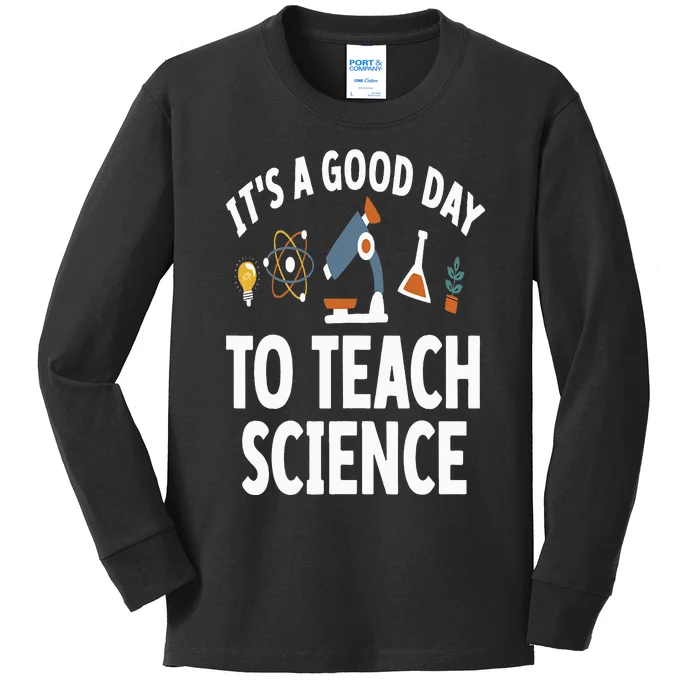 Funny Science Teacher Art For  Nerd Physics Teacher Kids Long Sleeve Shirt