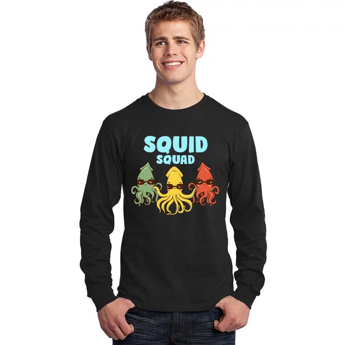 Funny Squid Tentacle Octopus Biologist Marine Biology Tall Long Sleeve T-Shirt