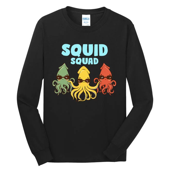 Funny Squid Tentacle Octopus Biologist Marine Biology Tall Long Sleeve T-Shirt