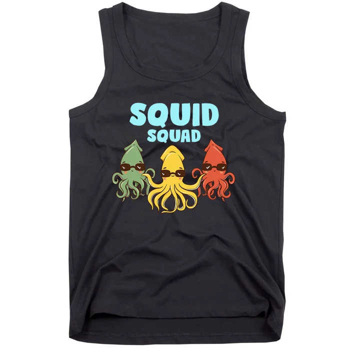 Funny Squid Tentacle Octopus Biologist Marine Biology Tank Top