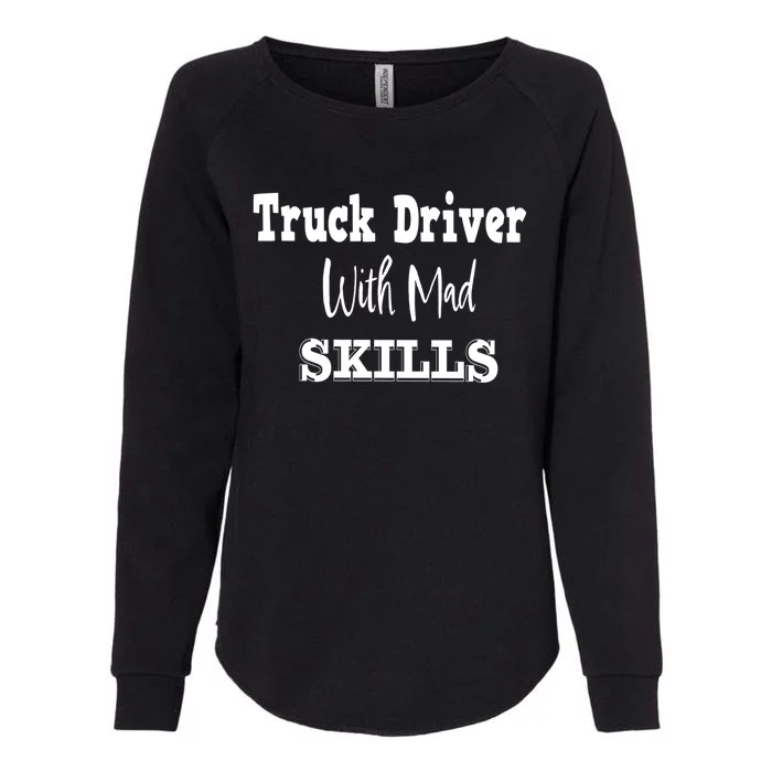 Funny Semi Trailer Diesel Trucker Big Rig Truck Driver Gift Womens California Wash Sweatshirt