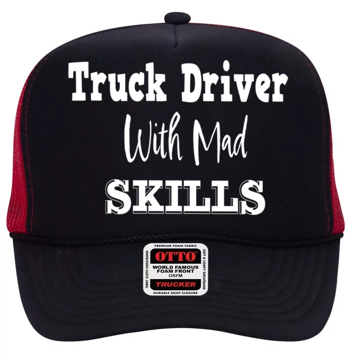 Funny Semi Trailer Diesel Trucker Big Rig Truck Driver Gift High Crown Mesh Trucker Hat