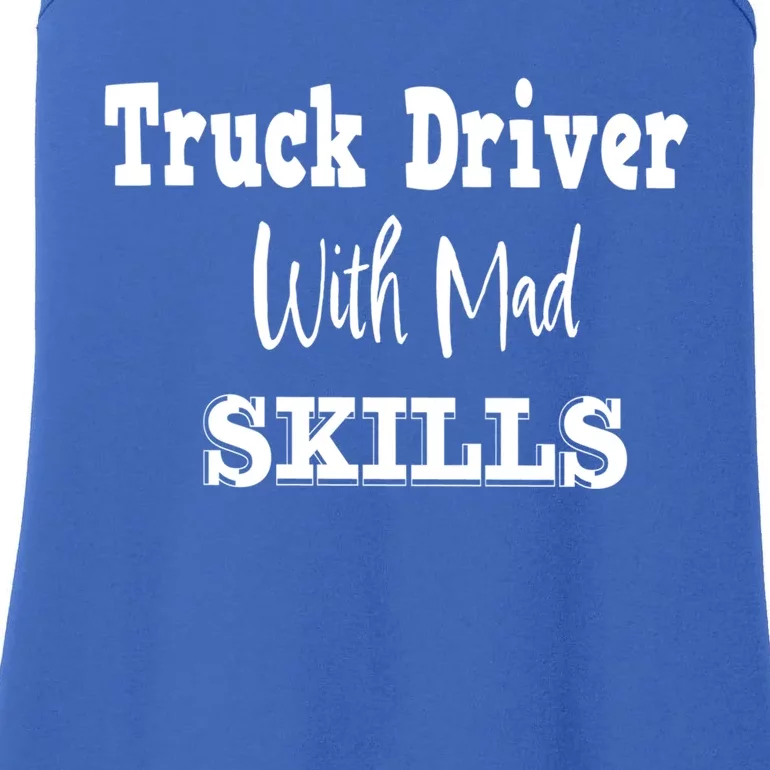 Funny Semi Trailer Diesel Trucker Big Rig Truck Driver Gift Ladies Essential Tank