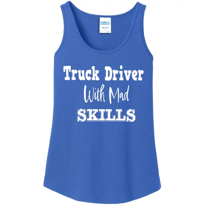 Funny Semi Trailer Diesel Trucker Big Rig Truck Driver Gift Ladies Essential Tank