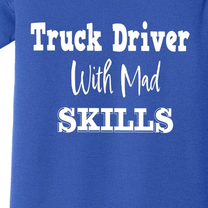 Funny Semi Trailer Diesel Trucker Big Rig Truck Driver Gift Baby Bodysuit