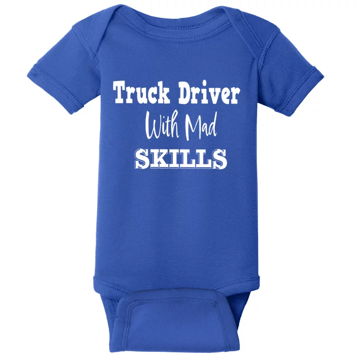 Funny Semi Trailer Diesel Trucker Big Rig Truck Driver Gift Baby Bodysuit