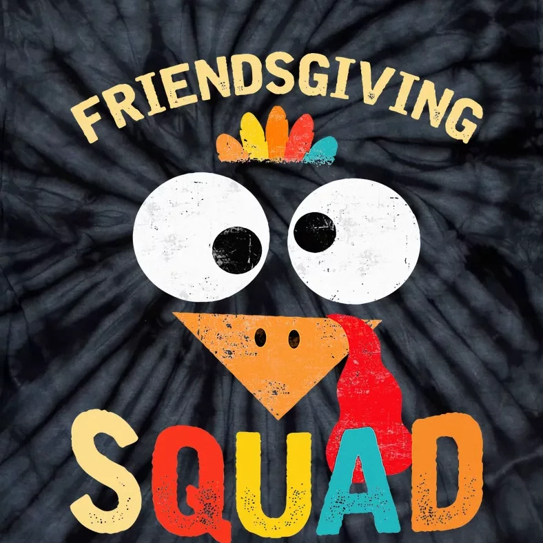 Friendsgiving Squad Thanksgiving Tie-Dye T-Shirt