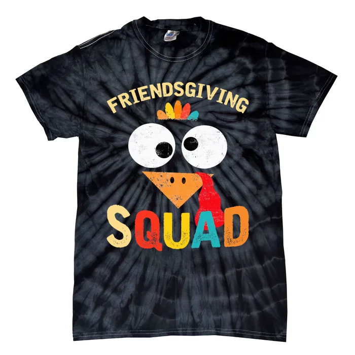 Friendsgiving Squad Thanksgiving Tie-Dye T-Shirt