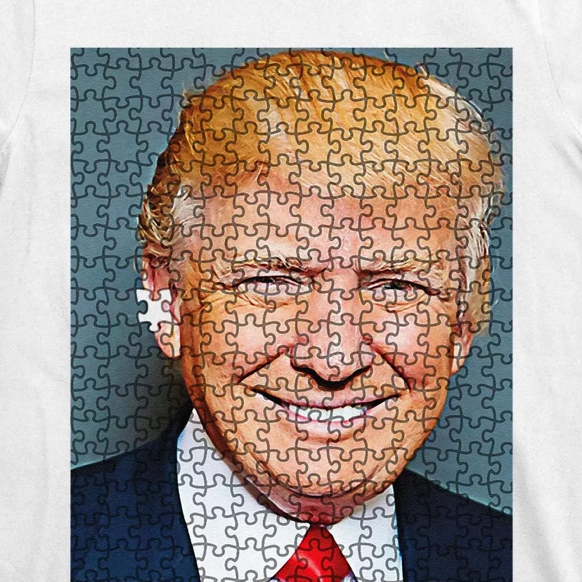 Funny Shooting Trump Jigsaw Puzzle Pieces T-Shirt