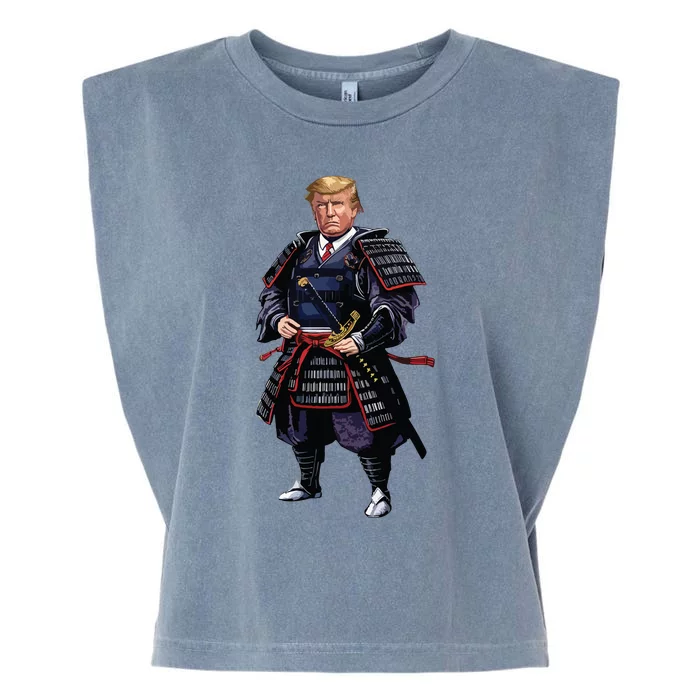 Funny Samurai Trump Warrior Garment-Dyed Women's Muscle Tee