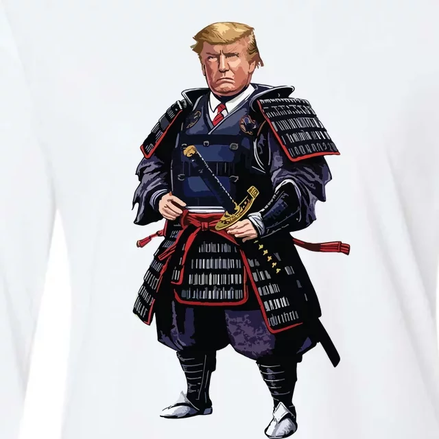 Funny Samurai Trump Warrior Womens Cotton Relaxed Long Sleeve T-Shirt