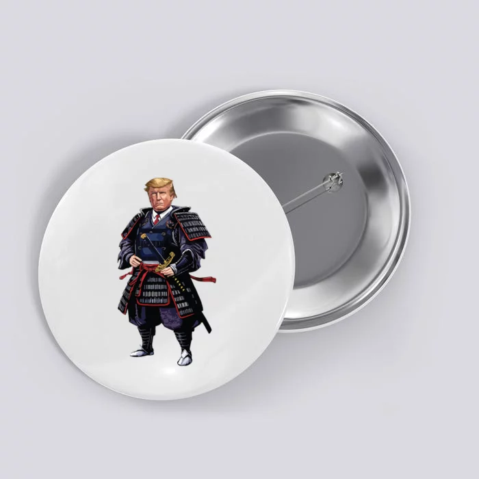 Funny Samurai Trump Warrior Button