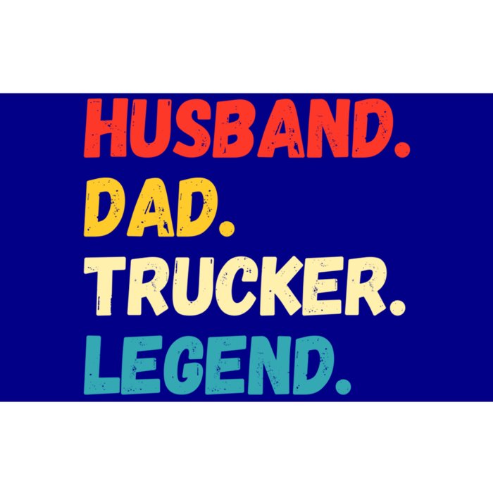 Funny Semi Truck Driver Dad Husband Legend Design Truckers Gift Bumper Sticker