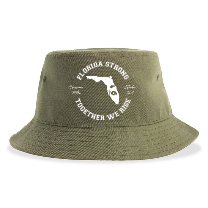 Florida Strong Together We Rise Hurricane Milton September 2024 Sustainable Bucket Hat